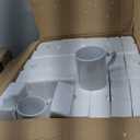 36pcs Sublimation Mugs, 11oz White Coffee Cup Set, Ceramic Coffee Mug, with Foam Box, Machine Washable, White Ceramic Cups Bulk Mugs for Tea Latte Hot Cocoa (Heart)