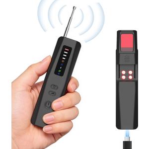 DREAMME Anti-Apy Upgraded Hidden Camera Detector -5 Modes RF Bug Sweeper Detector for GPS Trackers/Listening Devices, Portable Rechargeable with Vibration Alarm (Travel/Hotel/Home)