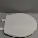 Bemis 7300SLEC Slow Close Toilet Seat, Easy Clean Hinges and Durable Plastic Seat, Made in USA, Elongated, White