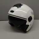 Motorcycle Open Face Helmet Adult 3/4 Half Helmets for Motor-Bike Scooter Biker Men Women DOT Approved (Medium, White)