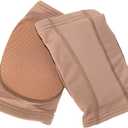 DANCEYOU Dance Knee Pads Hard Sponge Volleyball Knee Brace for Big Kid Teen Adults Football Pole Dancer Workout Knee Protector (Small, Tan)