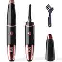 2026 Heated Eyelash Curler-USB Rechargeable Electric Eyelash Curler- Eyelash Curlers Heated 4 Temperature Modes Fast Heat Up Within 5s - 24 Hours Long Lasting- with Led Display for Women GirlsBlack