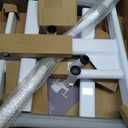 KMINA Toilet Safety Rails for Seniors, Heavy Duty Frame with Handles, Adjustable Height and Width, Handicap Grab Bars