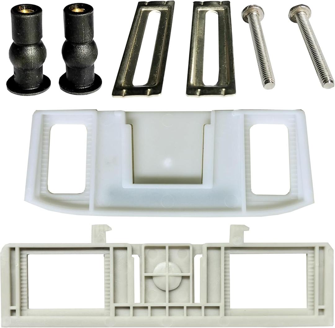 Fixing Plate with Rubber Expansion Bolts, Adjustment Sheets, Screws