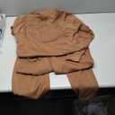 ANRABESS Women 2 Piece Outfits 2025 Fall Fashion Airport Wide Leg Pants Lounge Set Leisure Travel Vacation Clothes Sweatsuits (Small, Burnt Brown)