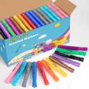Scented Markers Bulk, 120 Count in 12 Assorted Colors with Fun Scents - Chisel Tip Washable Chart Markers for Teachers, Kids, School Supplies & Back to School Supplies, Classroom Must Haves