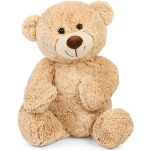BenBen Teddy Bear Stuffed Animal, 18 inch Brown Stuffed Teddy Bear Plush Toy, Soft Plushies Gifts for Baby Shower, Easter Decorations