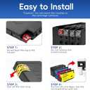 952XL Pack (4-Pack, BK, CMY) Replacement for HP 952XL Ink Cartridges Combo Pack HP Ink 952XL Black and 952 Color Combo Pack for hp printers OfficeJet 8702 Pro 8710, 7740, 8720, 8725, 8210, 8715, 8740
