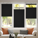 Boolegon No Drill No Tools Cellular Shades Top Down Bottom Up Honeycomb Blinds Blackout Cordless Window Blinds Easy to Install Cellular Shade for Windows,Blackout-Black,24" W x 64" H