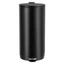 8Gal/30L Round Trash Can, Stainless Steel Kitchen Trash Can with Soft Close Lid, Fingerprint Proof Garbage Can with Removable Inner Bucket &Step-On Pedal for Living Room, Office, Kitchen(Black)