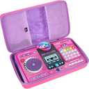 FBLFOBELI EVA Hard Carrying Case for VTech Kidi Star DJ Mixer, Kidi DJ Mix, Portable Travel Storage Organizer Bag (Case Only) (Pink)