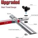 Stair Tread Tool, Stair Tread Template Tool, Stair Tread Jig & Shelf Layout Tool, Adjustable Length and Angle Layout Tool Cutting Guide Tools