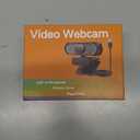 1080P HD Webcam with Microphone, Noise Cancellation, Privacy Cover, Wide-Angle Lens, Auto Light Correction, Plug & Play USB Webcam for Laptop, Desktop, PC, Mac, Zoom, Skype, Streaming (Black)