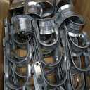 Gisafai 50 J Hooks for Hanging, Heavy Duty J Hooks, Metal Cable Hook for Wire Management, Ul Certification, G60 Galvanized Steel (1/5-16 Inch)