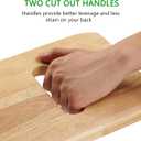 YPCBYNBS Wooden Transfer Board,Made of Heavy-Duty Hardwood for Transferring Disabled Patient,Elderly,Seniors Between Wheelchair,Bed,Commode,or Chair,30" with Two Hand Cutouts, 30"x8"x0.75"