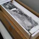 SUPERJARE 94.5 Inch Sofa Table with 2 Power Outlets and USB-C Ports, 5.9 Inch Narrow Console Table with Storage, Long Entryway Hallway Couch Table Behind Sofa, Small Spaces, Living Room, Rustic Brown