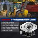 AT179792 Hydraulic Pump Fits for John Deere Backhoe Loader 310L
310G 310E 310J 310K 210P 210L 310P 315SG 710D, Replaces 324-911-0306, 3249110306, 3249110538