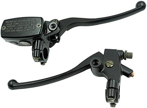 Feiteplus Universal Motorcycle 7/8" 22mm Handlebar Brake Master Cylinder Clutch Lever Left & Right Set