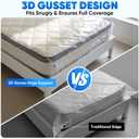 TICONN 2PK Plastic Mattress Bag for Moving Storage, Waterproof Mattress Protector Cover, Heavy-Duty Mattress Moving Supplies (4 mil, Queen)