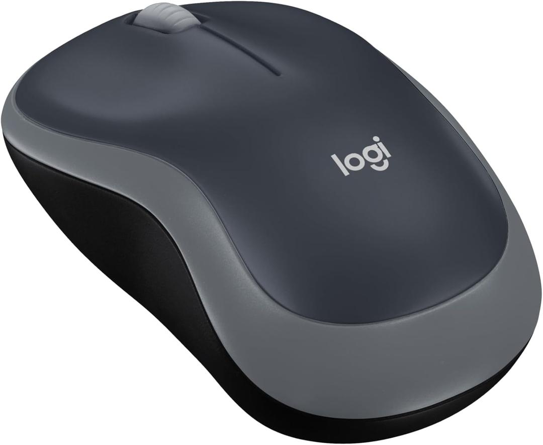 Logitech M185 Wireless Mouse, 2.4GHz with USB Mini Receiver, 12-Month Battery Life, 1000 DPI Optical Tracking, Ambidextrous PC/Mac/Laptop - Swift Grey Logitech M185 Wireless Mouse, 2.4GHz with USB Mini Receiver, 12-Month Battery Life, 1000 DPI Optical Tracking, Ambidextrous PC/Mac/Laptop - Swift Grey