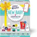 Little Remedies New Baby Essentials Kit with Saline Nasal Spray, Diaper Rash Cream, Gas Relief Drops, Gripe Water & More, Safe for Newborns