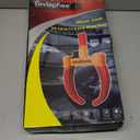 Tevlaphee Universal Wheel Lock Heavy Duty Security Trailer Wheel Lock Anti Theft Wheel Locks for Cars SUV Camper Motorcycle Trailer Great Deterrent Bright Color with 3 Keys (Red-Yellow)