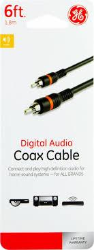 Digital Audio Coax Cable, 6 ft.