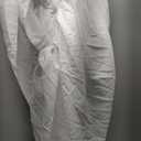 Surmente White Table Skirt for Rectangle Tables-14ft Black Skirting for Teacher Desks, Weddings, Banquets, or Parties