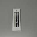 U Brands Midnight Monterey Ballpoint Pens, Set of 2, Soft Touch, Painted Black Details, Bold (1.0 mm) Point, Black Ink