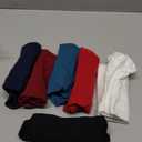 INNERSY Womens Underwear Cotton Hipster Panties Regular & Plus Size 6-Pack (Medium, Scarlet Navy)