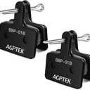 AGPTEK Bike Brake Pads, High-Performance Brake Pads, Disc Brake Pads & Spring (Semi-Metallic&Resin) for Mountain Bike Disc Brakes,Bike Pads Compatible with TRP Tektro Shimano Deore Br