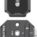 FALCAM F38 Quick Release Kit V2, Quick Release System, Base and Plate with 1/4" and 3/8" Screw Thread for Tripod, Monopod, Stabilizer, Slider - F38B3404