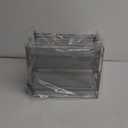 Mind Reader Accessory Organizer, Supply Storage, Makeup, Office, Kitchen, Metal Mesh, 8.25"L x 12.5"W x 12.5"H, Silver