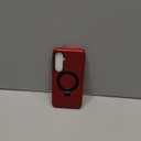 Designed for Samsung Galaxy S25 Plus Case with Magnetic Ring Stand [Compatible with Mag-Safe][Military Grade Drop Protection][Build in Kickstand] Shockproof Galaxy S25+ Phone Case 6.7",Red