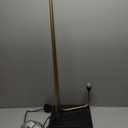 Floor Lamps for Living Room - Industrial Standing Lamp with Glass Shade, Modern Gold Floor Lamp with LED Bulbs, Farmhouse Floor Lamp for Bedroom, Tall Lamp for Office