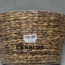 CENBOSS Rattan Christmas Tree Collar, Wicker Tree Skirt & Stand Base Cover (Brown Wash, 24 inch)