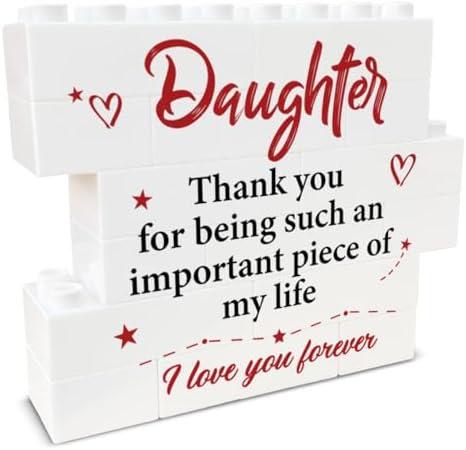 SOFEGY Daughter Gifts from Mom Dad To My Daughter Unique Gifts for Adult Daughter Birthday Gifts Decorative Signs