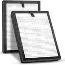 2 Pack ClearAir-A5 Replacement Filter Compatible with VEWIOR ClearAir-A5 Air Purifi-er, 3-in-1 High-efficiency H13 True HEPA Air Cleaner Filter for Wildfire Smoke Dust Pollen Pet Dander