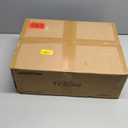 LED TV Stand with Fabric Drawer, Entertainment Center for 50 55 Inch TV, Industrial TV Console Table with Open Storage Shelves for Living Room, Bedroom, Black