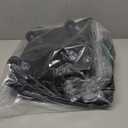 Reusable Grocery Bag On Wheels, Foldable Shopping Rolling Tote Bag with 6 Pockets, Shopping Trolley Cart with Zippered Top & 3-Way Handles, Heavy Duty, Lightweight for Moving, Camping, Small, Black