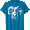 Retro Ram in Sunglasses Men Women Kids Novelty Funny Ram T-Shirt XS