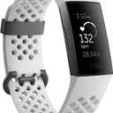 Fitbit Charge 3 Fitness Activity Tracker, Graphite/White