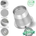 2 Stainless Steel Reusable Coffee Pod & 1 Coffee Basket Compatible With Ninja Pods and Grounds Coffee Maker PB051, White