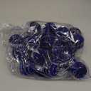 Namalu Royal Blue 24 Pcs 1.57 Inches Velvet Ornaments for Christmas Tree Decor, Mini Flocked Christmas Balls Decoration Glitter Hanging Tree Ornaments for Holiday Rustic Modern Party Decor