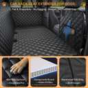 Hard Bottom Dog Car Seat Cover, Back Seat Extender for Dogs