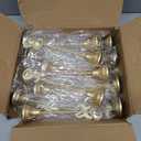 Maitys 15 Pcs Metal Table Numbers 1-15 with Weighted Base 8 Inch Table Number Stands for Wedding Reception, Party, Anniversary, Birthday Banquet(Gold)