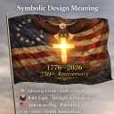 US 250 Flag 250th Anniversary US Double Sided 3-Ply Outdoor Flag, We The People 1776-2026 Patriotic Yard & House Banner for 4th of July (5, 4X6)