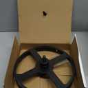 10 Inch Hole Saw with Arbor for Wood Metal Plastic, 10 in Bimetal Hole Cutter, Fast Chip Removal, Smooth Flat Drilling Edge, Lightweight & Portable (Black)