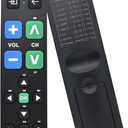 Large Button Universal TV Remote Control for Seniors, Easy to Use Simple Remote for TV, Large Buttons and Clear Layout, Ideal Universal TV Remote for Elderly and Low Vision Users