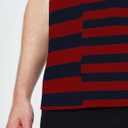 SSLR Mens Striped T Shirt Cotton Tee Shirts Crewneck Long Sleeve Tee Shirts for Men (L)